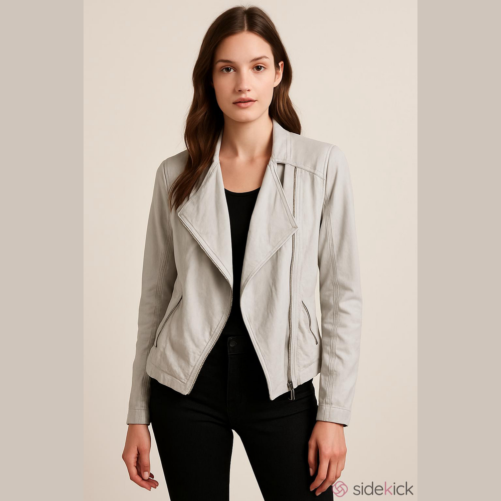 MARCCAIN lightweight waterfall front jacket N4
